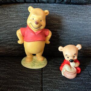 (2) Porcelain Pooh Figurines - set 1